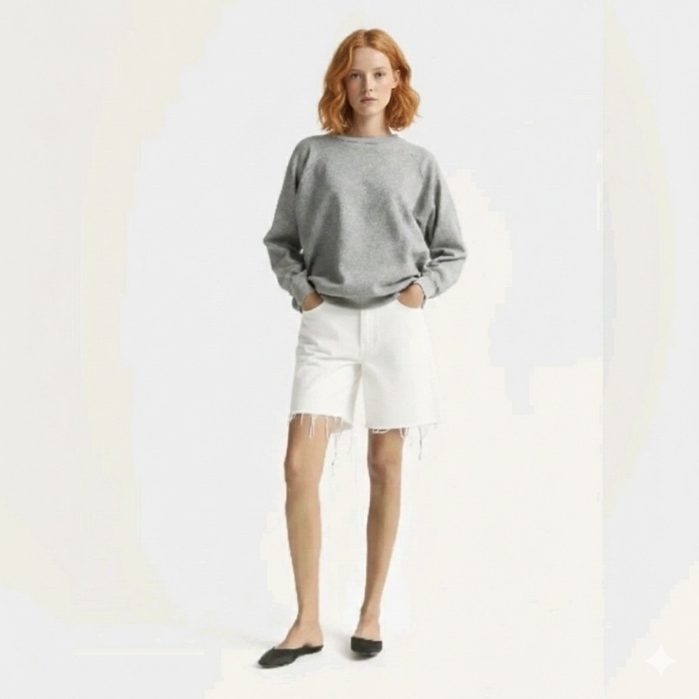 New DALA Partner Shorts White Optico Size 24 NWT Free People Womens Short
